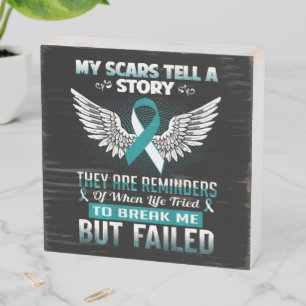 Cervical Cancer Women Wooden Box Sign