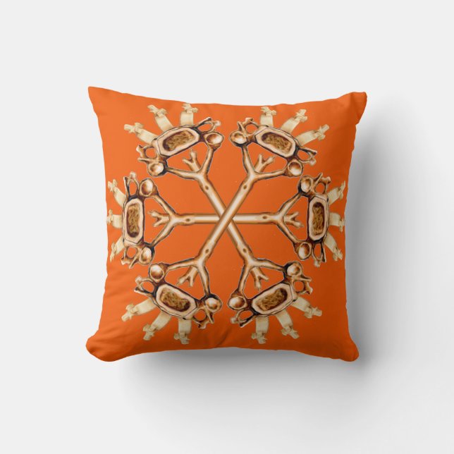 Cervical Snowflake reversable pillow (Front)