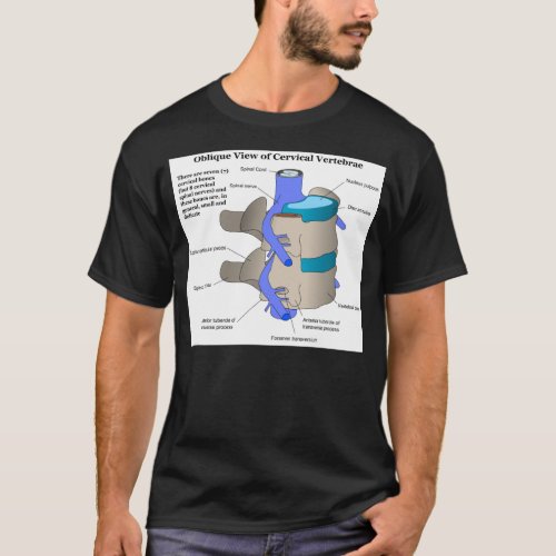 Cervical Vertebra of the Human Spinal Column T_Shirt