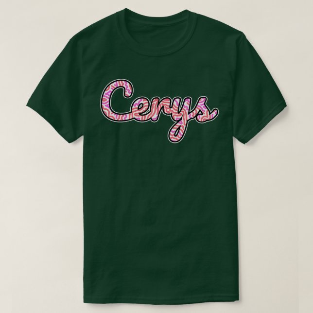 Cerys Handwritten Name T-Shirt (Design Front)