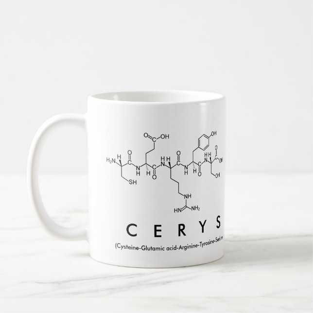 Cerys peptide name mug (Left)