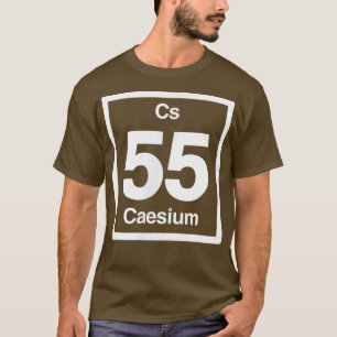 Cesium Cs, Periodic Table Elements, 55th Birthday T-Shirt