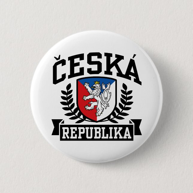 Ceska Republika Pinback Button (Front)