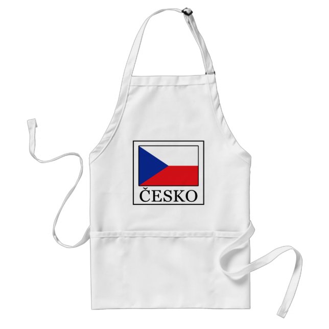 Česko Adult Apron (Front)
