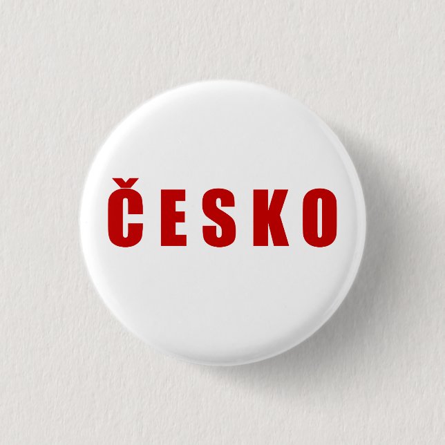 Cesko Czech Republic Button (Front)