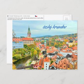 Český Krumlov, Czechia Postcard