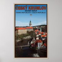 Cesky Krumlov - Vltava River Poster