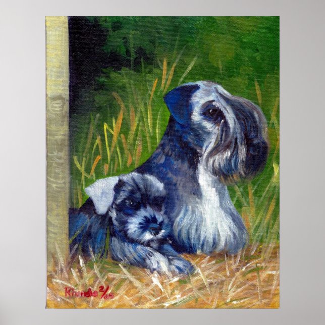 Cesky Terrier Dog Portrait Poster (Front)