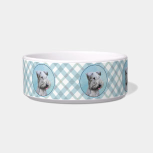 Cesky Terrier Painting - Cute Original Dog Art Bowl