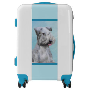 Cesky Terrier Painting - Cute Original Dog Art Luggage