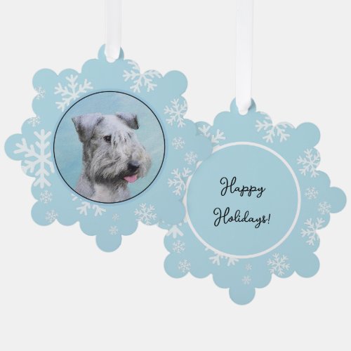 Cesky Terrier Painting _ Cute Original Dog Art Ornament Card