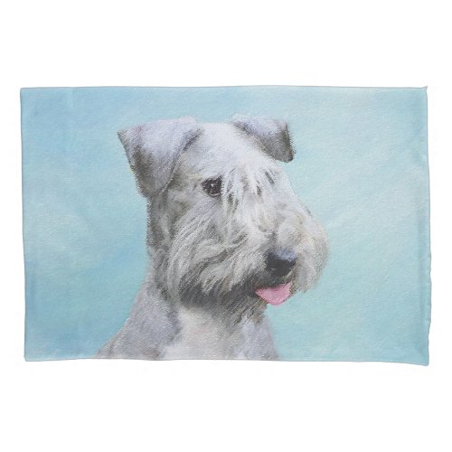 Cesky Terrier Painting _ Cute Original Dog Art Pillow Case