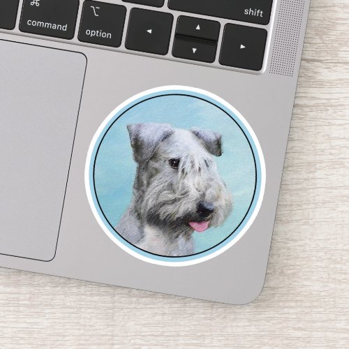 Cesky Terrier Painting _ Cute Original Dog Art Sticker