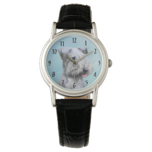 Cesky Terrier Painting - Cute Original Dog Art Watch