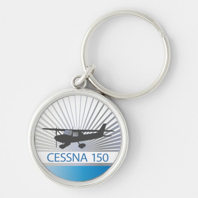 Cessna 150 Airplane Keychain (Front)
