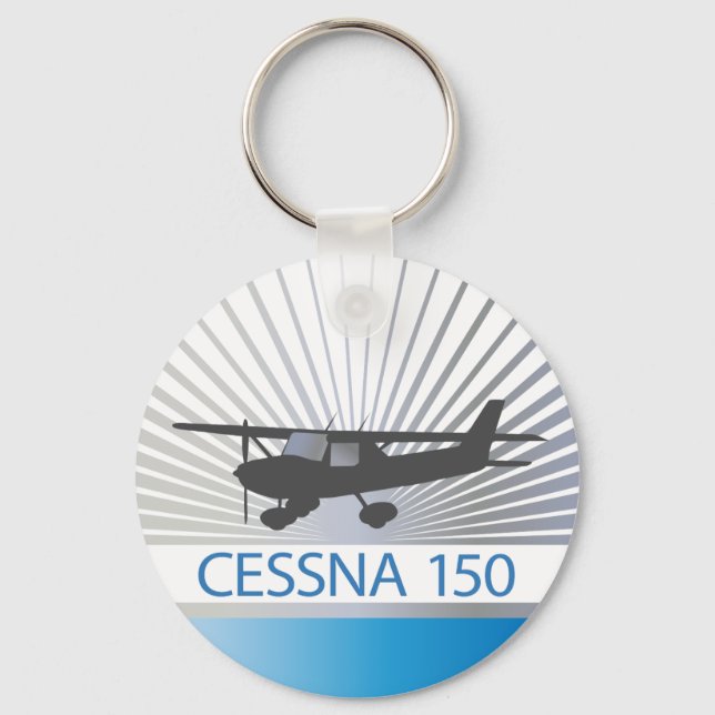 Cessna 150 Airplane Keychain (Front)