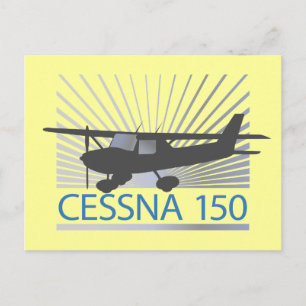 Cessna 150 Airplane Postcard