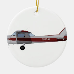 Cessna 152 392392 ceramic ornament