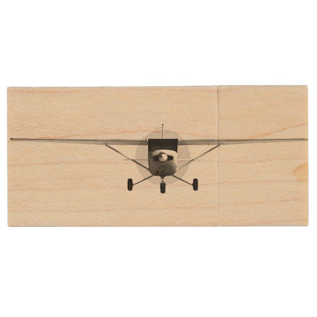 Cessna 152 wood flash drive (Front)