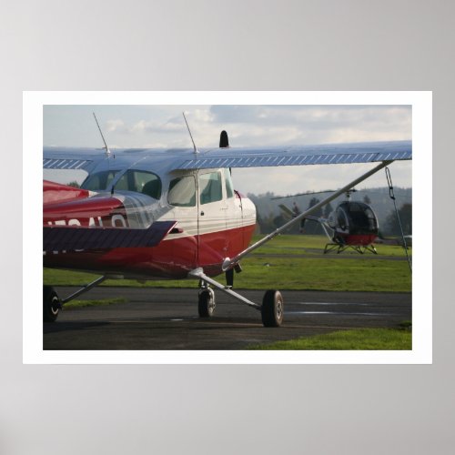 Cessna 172 and Schweizer 300C Poster