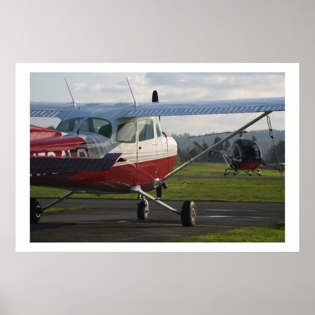 Cessna 172 and Schweizer 300C Poster (Front)