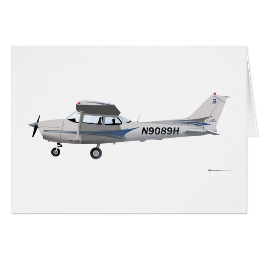 Cessna 172 Skyhawk Blue Cards (Front Horizontal)