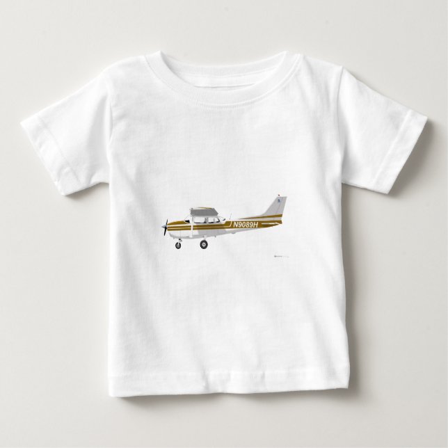 Cessna 172 Skyhawk Brown Baby T-Shirt (Front)