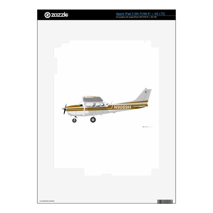 Cessna 172 Skyhawk Brown Skin For iPad 3