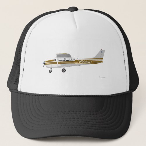 Cessna 172 Skyhawk Brown Trucker Hat