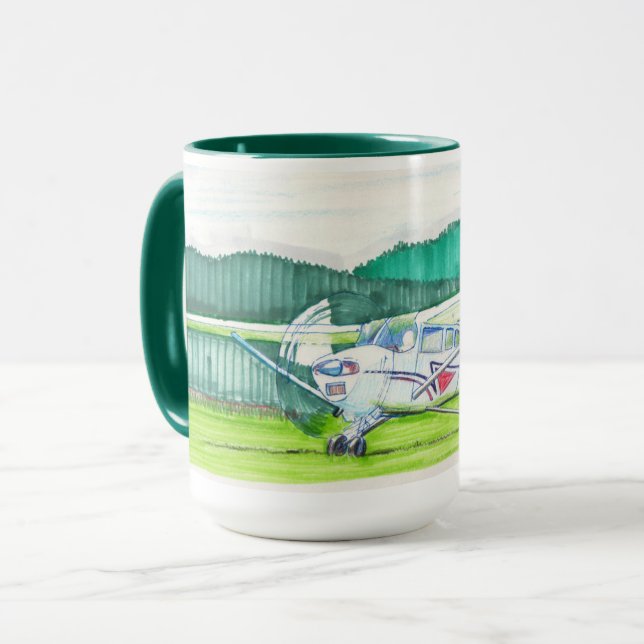 Cessna 182 Pano Mug (Front Left)