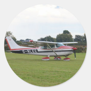 Cessna 182Q Classic Round Sticker