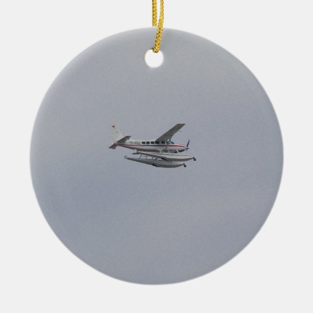 Cessna 208 Caravan Seaplane Ceramic Ornament (Front)