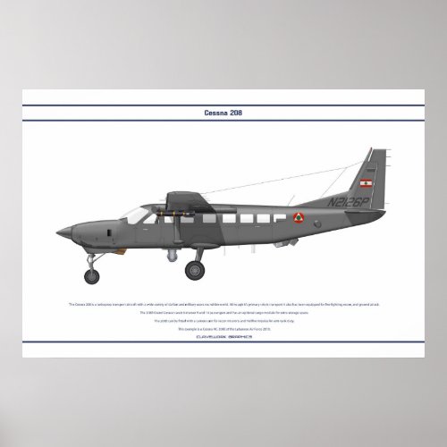 Cessna 208 Lebanon Poster