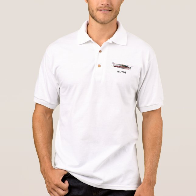 Cessna 210 Men's Gildan Jersey Polo Shirt (Front)