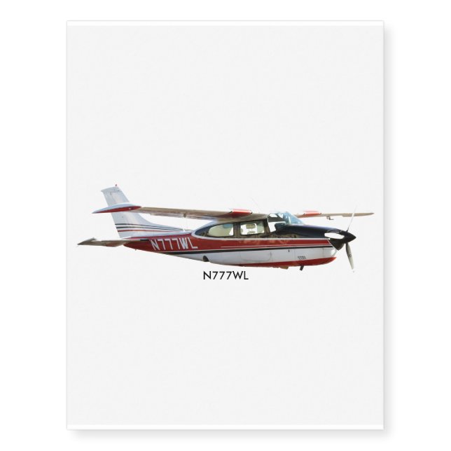 Cessna 210K Temporary Tattoo (Front)
