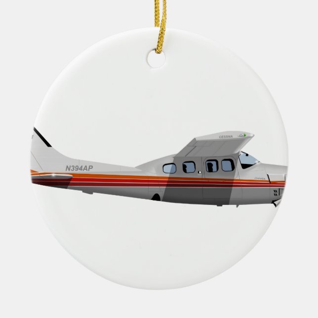 Cessna 210P Centurion 394394 Ceramic Ornament (Front)