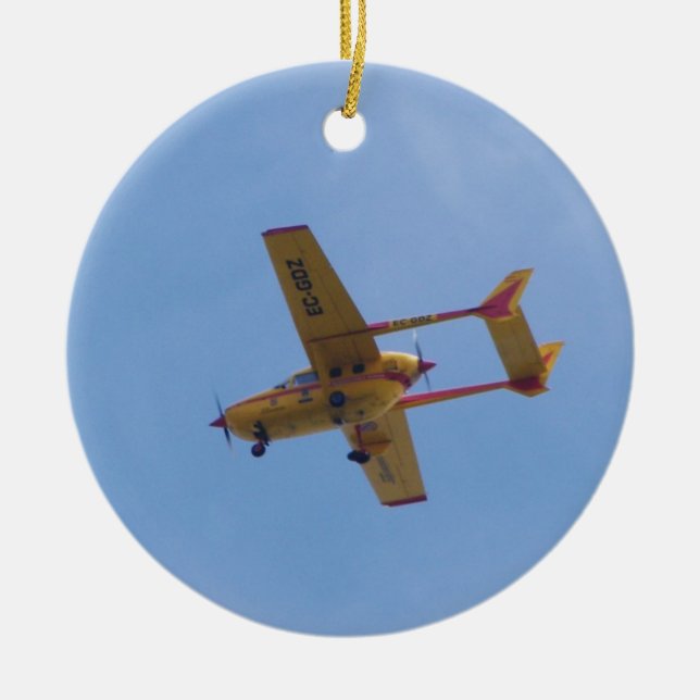 Cessna 337G Super Skymaster Ceramic Ornament (Front)