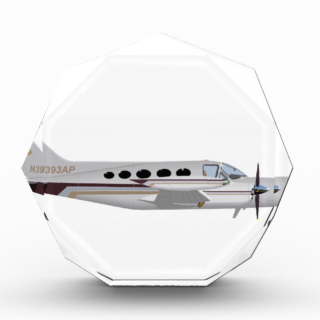 Cessna 421 Golden Eagle 393393 Acrylic Award (Front)
