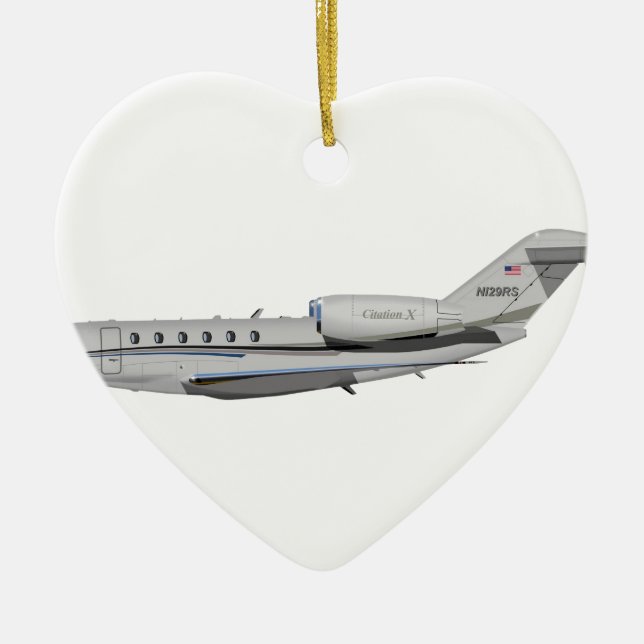 Cessna 750 Citation X 426426 Ceramic Ornament (Front)