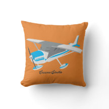 Cessna airplane, nursery toss pillow