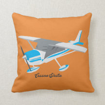 Cessna airplane, nursery toss pillow