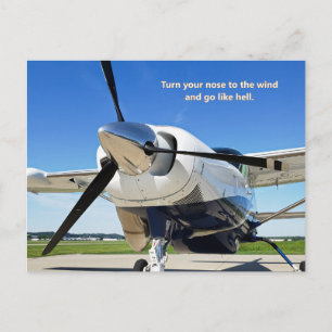 Cessna Caravan Post Card "Nose to the Wind"