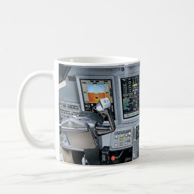 Cessna Citation Sovereign Jet Cockpit  Coffee Mug (Left)