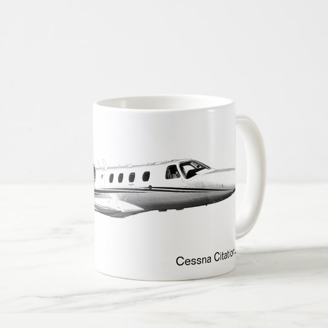 Cessna CitationJet Airplane Mug (Front Right)