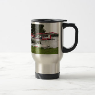 Cessna float plane, Lake Hood, Alaska Travel Mug
