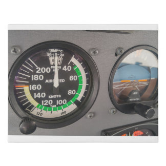 Cessna Instruments Faux Canvas Print