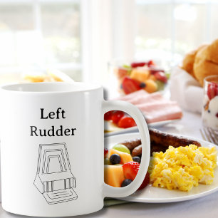 Cessna Left Rudder Right Rudder Funny Aviation Coffee Mug