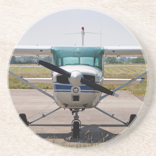 Cessna light aircraft drink coaster (Front)