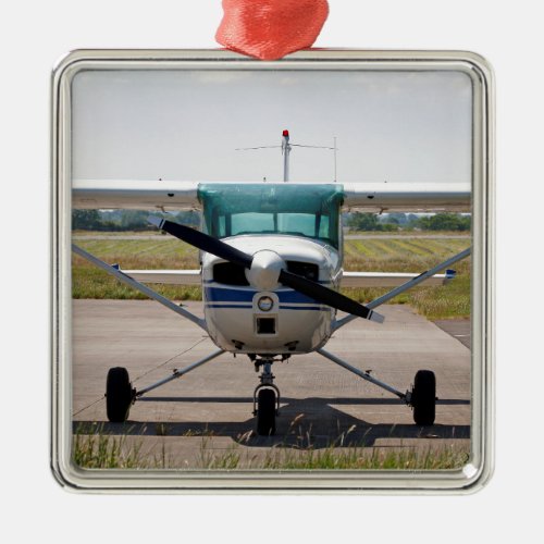 Cessna light aircraft metal ornament