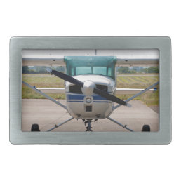 Cessna light aircraft rectangular belt buckle